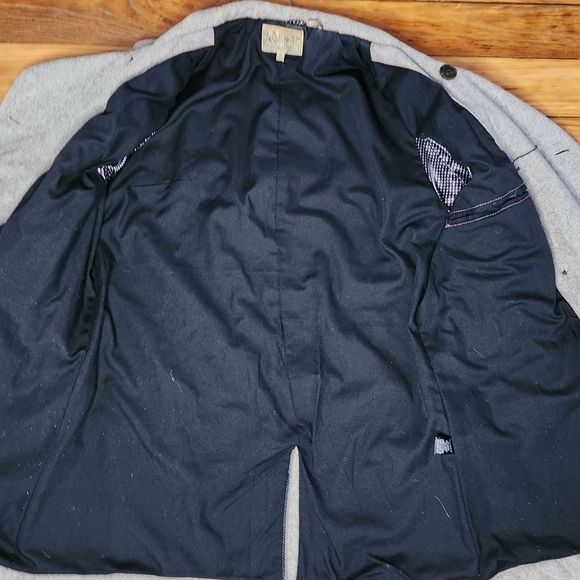 Vintage Cohesive & Co light brown Mens Peacoat Coat Jacket New Sz Large - Picture 3 of 4